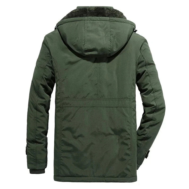 Tom - Warme Heren Fleece Winterjas Van Premium Wolmix