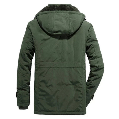 Tom - Warme Heren Fleece Winterjas Van Premium Wolmix